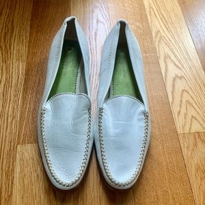 Liz Claiborne white slip on loafers